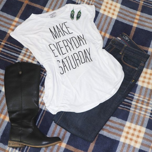 Tops - Word of Mouth | Make Everyday Saturday Graphic Tank Top